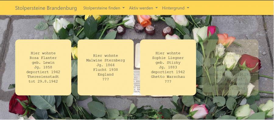 Stolpersteine in Brandenburg