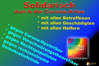 Initiative &quot;Solidarisch durch die Corona-Krise&quot;