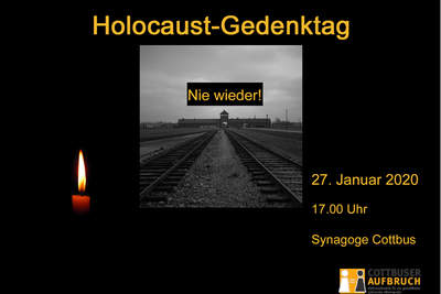 Holocaust-Gedenktag - 27. Januar 2020 in Cottbus