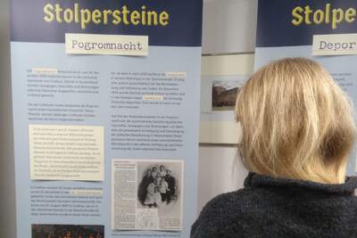 Ausstellung &quot;Stolpersteine&quot; des Stadtmuseums Cottbus