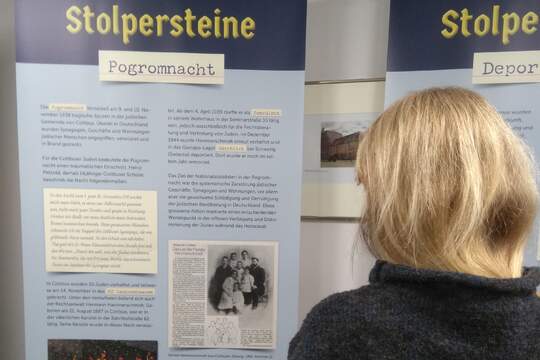 Ausstellung "Stolpersteine" des Stadtmuseums Cottbus